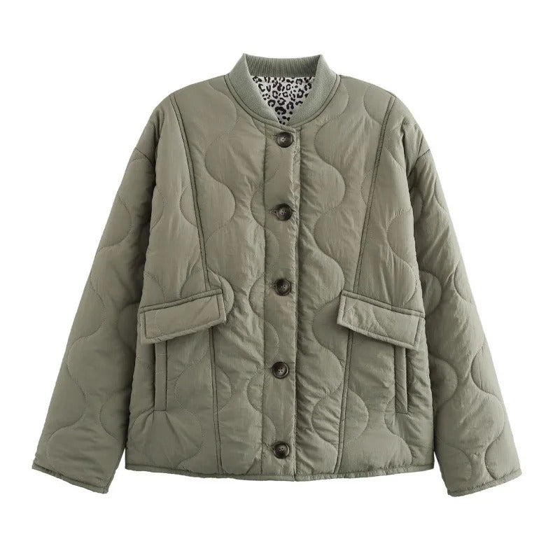 Wattierte Jacke mit Fronttasche für Damen