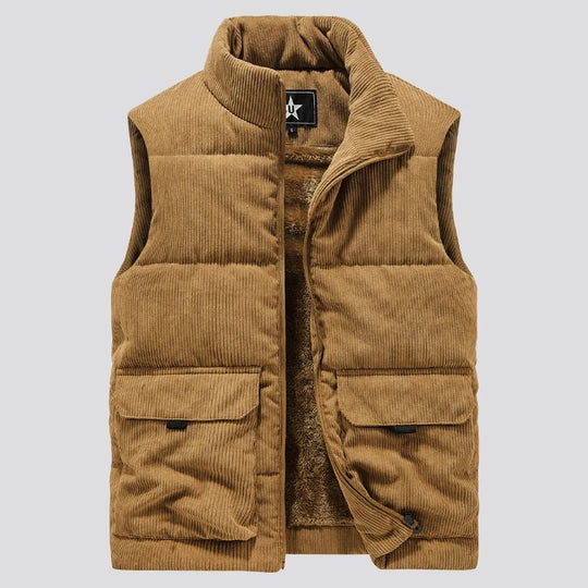 Warme Fleece-Weste für Männer