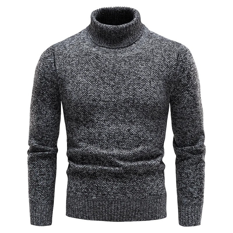 Herren-Rollkragen-Fleecejacke