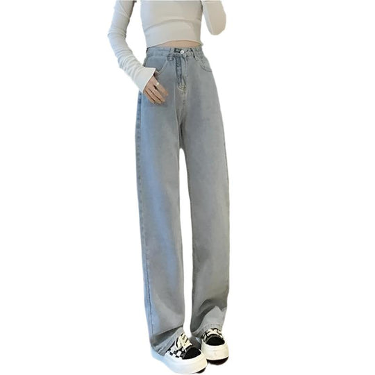Vintage-Damenjeans mit weitem Bein