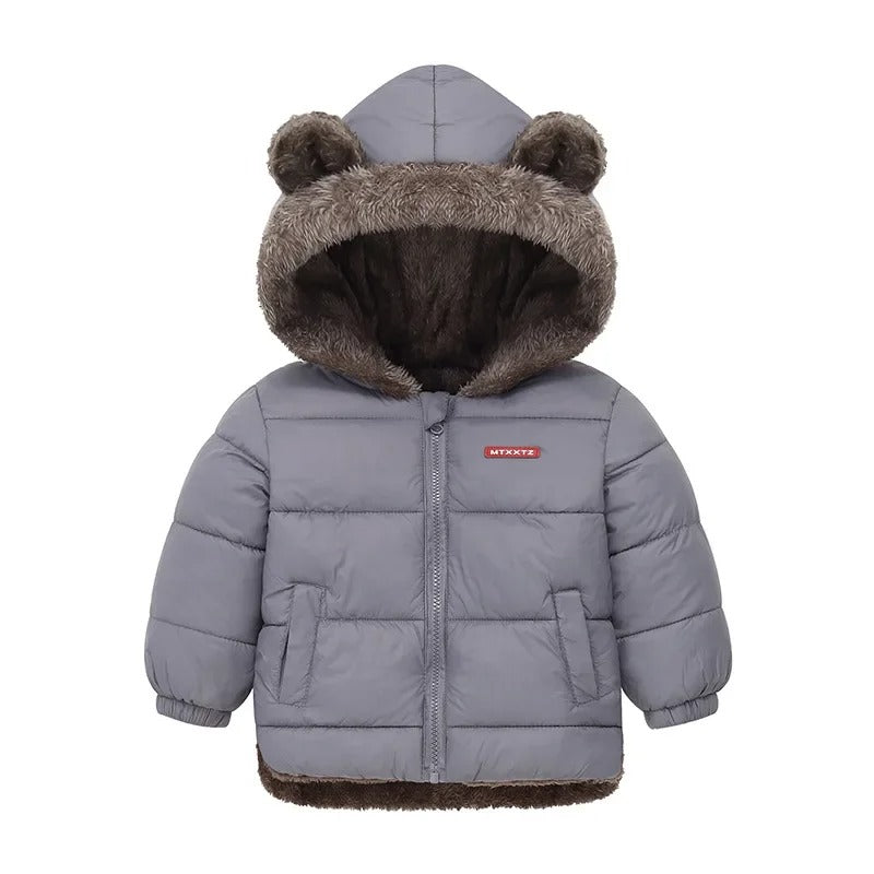 Kinder-Kaschmirjacke mit Kapuze