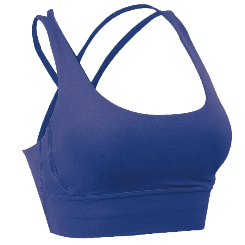 Atmungsaktiver Cross Back Sport-BH für Frauen