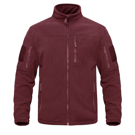 Herren-Fleecejacke mit durchgehendem Reißverschluss