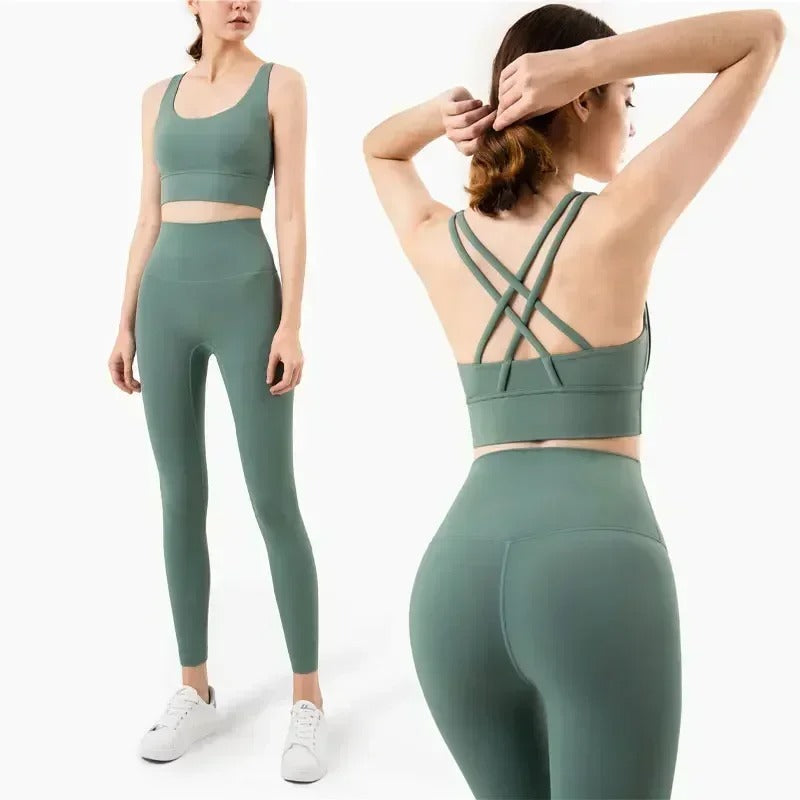 Fitness-Sportbekleidungsset für Frauen